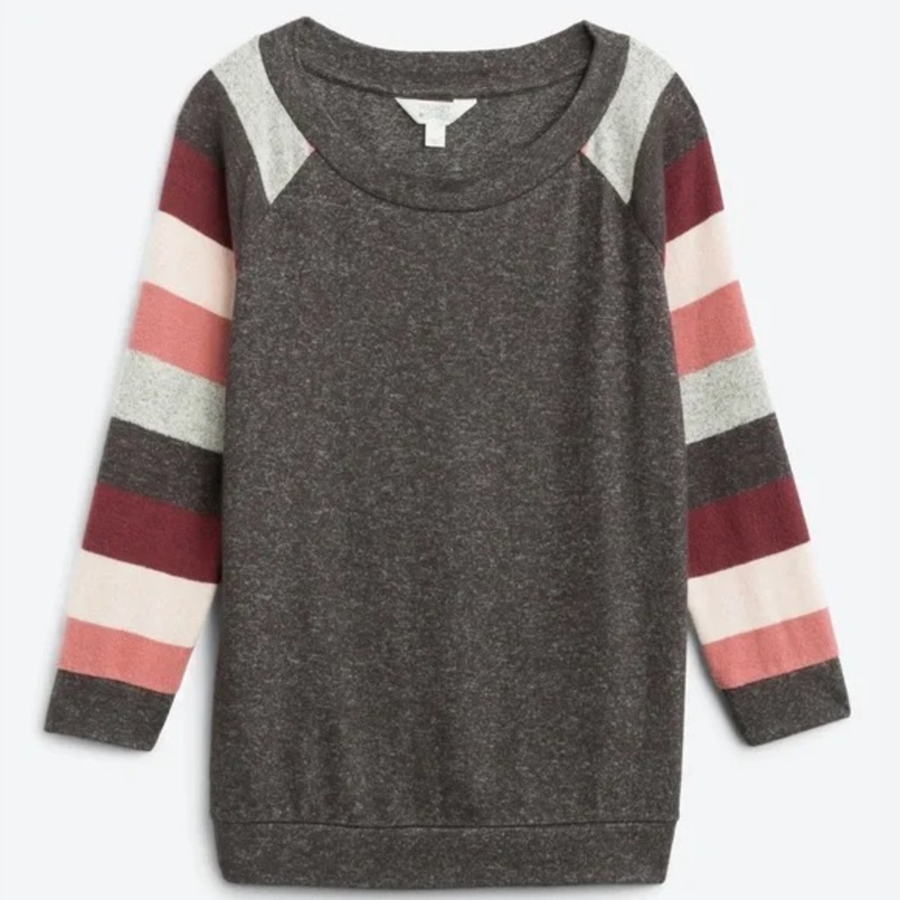 Pullover Striped Sweater 2X